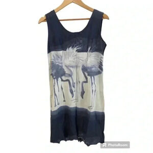 Jams World Rayon Flamingo Hawaiian Dress